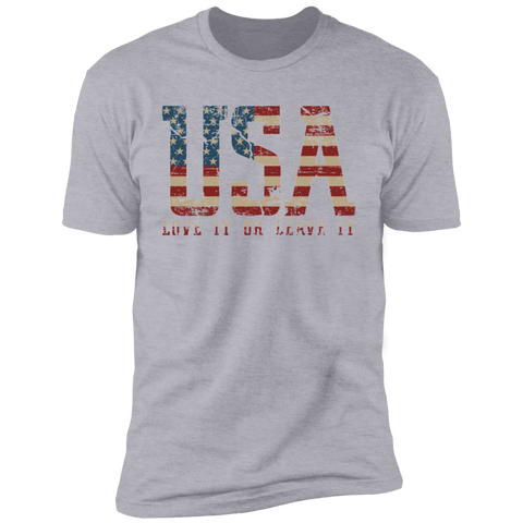 Image of USA - Love It Or Leave It Premium Short Sleeve T-Shirt