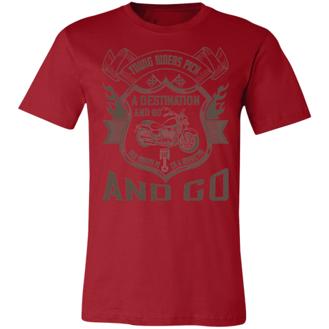 Image of Motorcycle Designs Premium Unisex Jersey Short-Sleeve T-Shirt