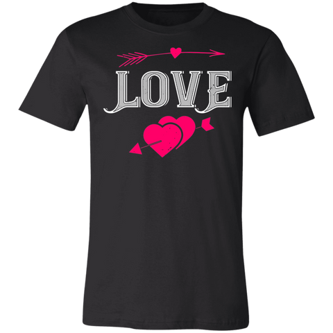 Image of Valentine Design Unisex Jersey Short-Sleeve T-Shirt
