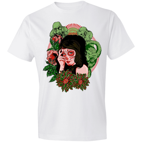 Image of Scary Lady Design Lightweight T-Shirt