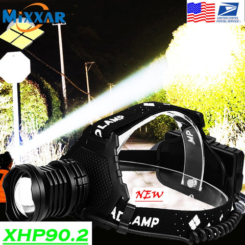 Image of EZK20 New Super Bright LED Headlamp Rechargeable Headlight High Power Fishing Head Lamp Brightest Torch