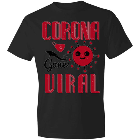 Image of Corona gone Viral Lightweight T-Shirt 4.5 oz - Alexecom.com