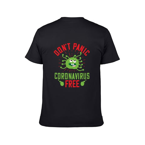 Image of Double Sided Corona Is Free T-Shirt for Men, Adult Cotton Short Sleeve Tee - Alexecom.com