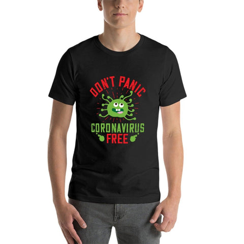Image of Double Sided Corona Is Free T-Shirt for Men, Adult Cotton Short Sleeve Tee - Alexecom.com