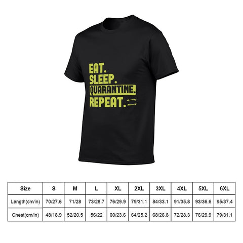 Image of Double Sided Eat Sleep T-Shirt for Men, Adult Cotton Short Sleeve Tee - Alexecom.com