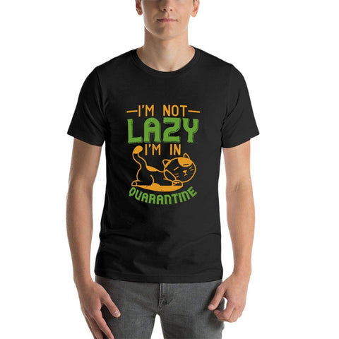 Image of Double Sided I Am not Lazy T-Shirt for Men, Adult Cotton Short Sleeve Tee - Alexecom.com