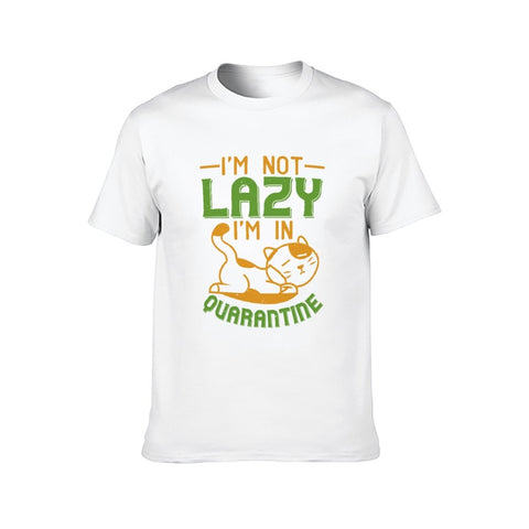 Image of Double Sided I Am not Lazy T-Shirt for Men, Adult Cotton Short Sleeve Tee - Alexecom.com