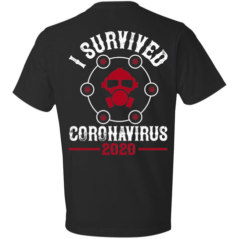 Image of Double Sided I Survive Coronavirus 2020 Lightweight T-Shirt 4.5 oz - Alexecom.com