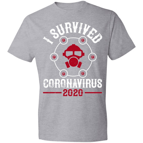 Image of Double Sided I Survive Coronavirus 2020 Lightweight T-Shirt 4.5 oz - Alexecom.com