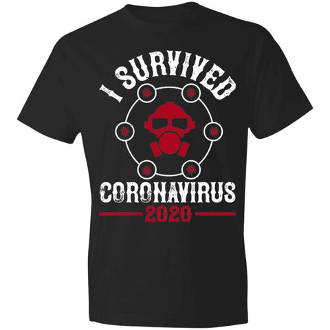 Image of Double Sided I Survive Coronavirus 2020 Lightweight T-Shirt 4.5 oz - Alexecom.com