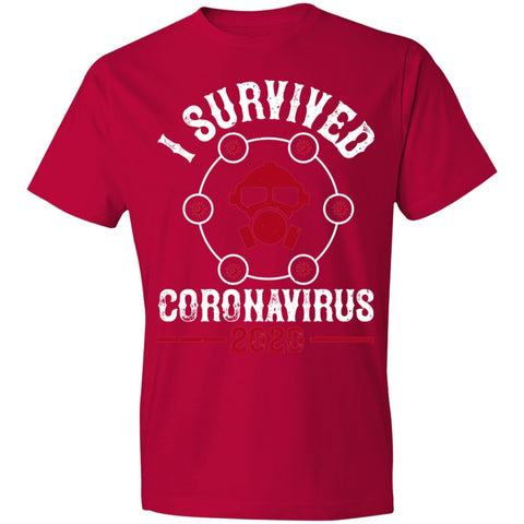 Image of Double Sided I Survive Coronavirus 2020 Lightweight T-Shirt 4.5 oz - Alexecom.com