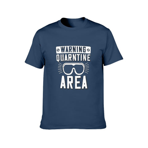 Image of Double Sided My Quarantine area T-Shirt for Men, Adult Cotton Short Sleeve Tee - Alexecom.com