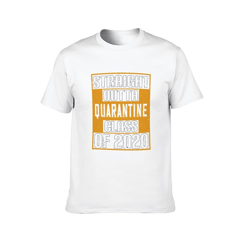 Image of Double Sided Quarantine class 2020 T-Shirt for Men, Adult Cotton Short Sleeve Tee - Alexecom.com