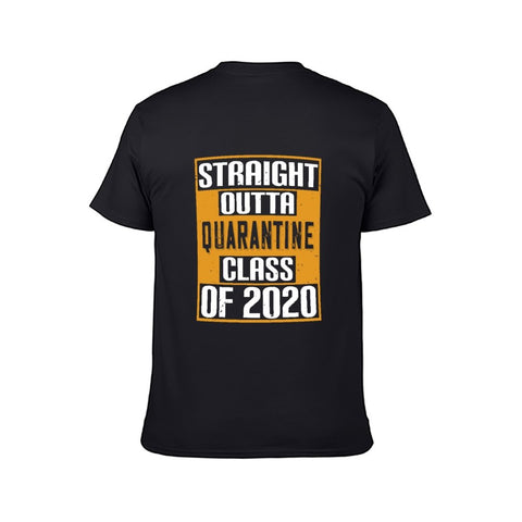 Image of Double Sided Quarantine class 2020 T-Shirt for Men, Adult Cotton Short Sleeve Tee - Alexecom.com