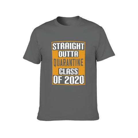 Image of Double Sided Quarantine class 2020 T-Shirt for Men, Adult Cotton Short Sleeve Tee - Alexecom.com