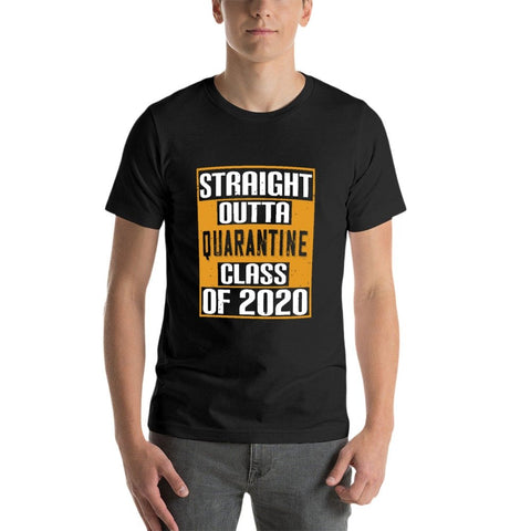 Image of Double Sided Quarantine class 2020 T-Shirt for Men, Adult Cotton Short Sleeve Tee - Alexecom.com