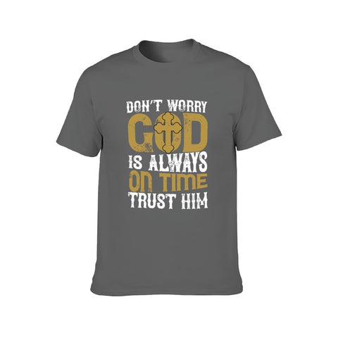 Image of Double Sided T-Shirt for Men, Adult Cotton Short Sleeve Tee - Alexecom.com