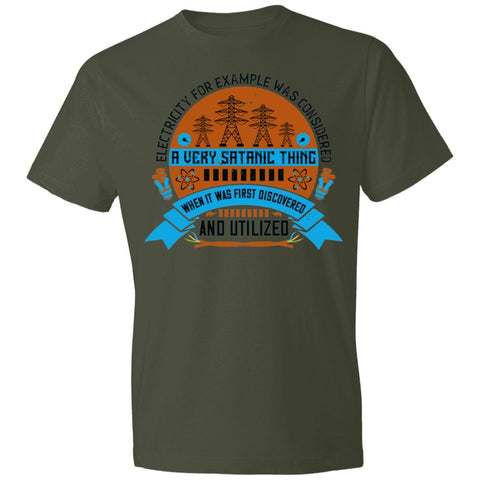 Image of Electrician Design Lightweight T-Shirt 4.5 oz - Alexecom.com