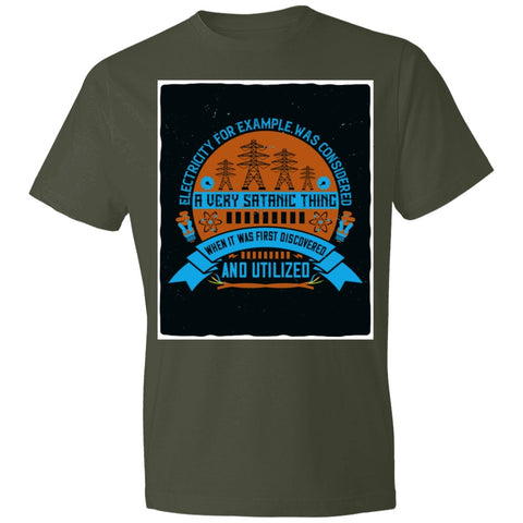 Image of Electrician Design Lightweight T-Shirt 4.5 oz - Alexecom.com