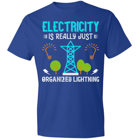Image of Electrician Design Lightweight T-Shirt 4.5 oz - Alexecom.com