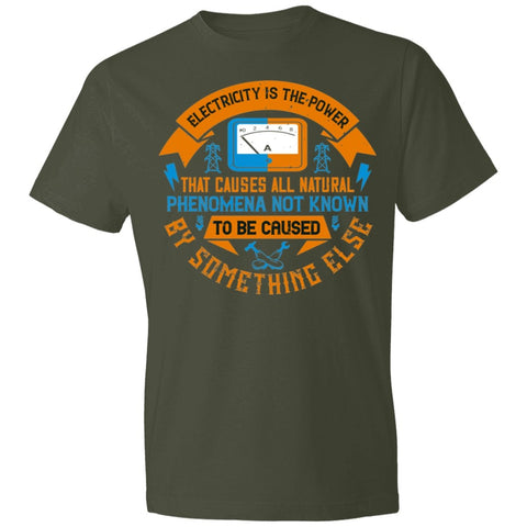 Image of Electrician Design Lightweight T-Shirt 4.5 oz - Alexecom.com