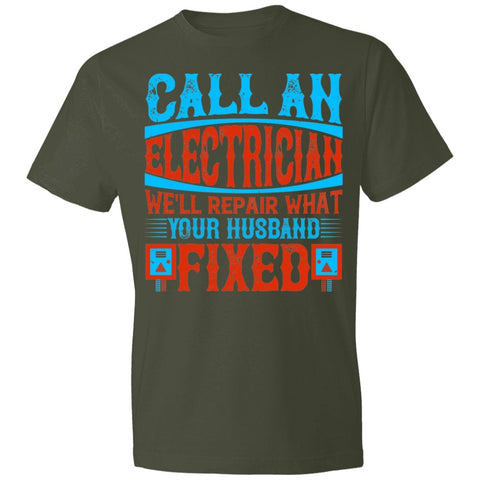 Image of Electrician Design Lightweight T-Shirt 4.5 oz - Alexecom.com