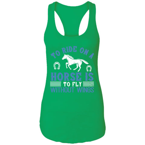 Image of Horse Design Ladies Ideal Racerback Tank - Alexecom.com