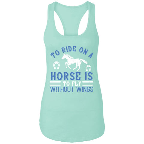 Image of Horse Design Ladies Ideal Racerback Tank - Alexecom.com
