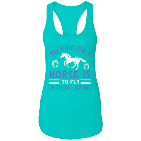 Image of Horse Design Ladies Ideal Racerback Tank - Alexecom.com