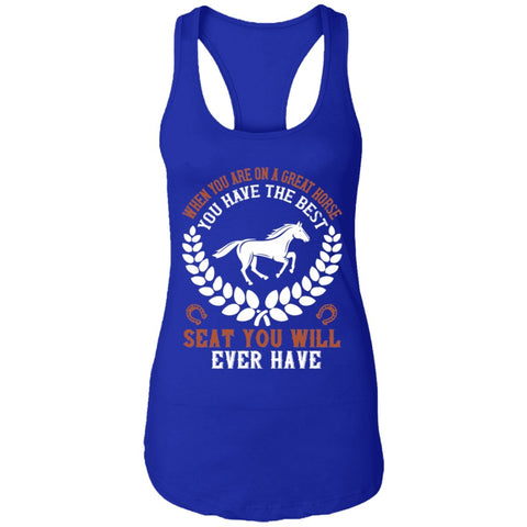 Image of Horse Design Ladies Ideal Racerback Tank - Alexecom.com