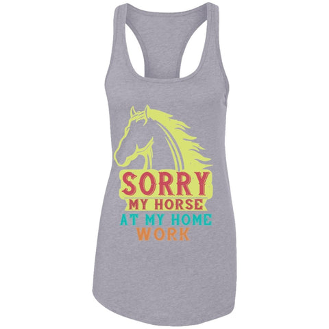 Image of Horse Design Ladies Ideal Racerback Tank - Alexecom.com