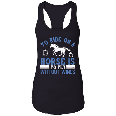 Image of Horse Design Ladies Ideal Racerback Tank - Alexecom.com