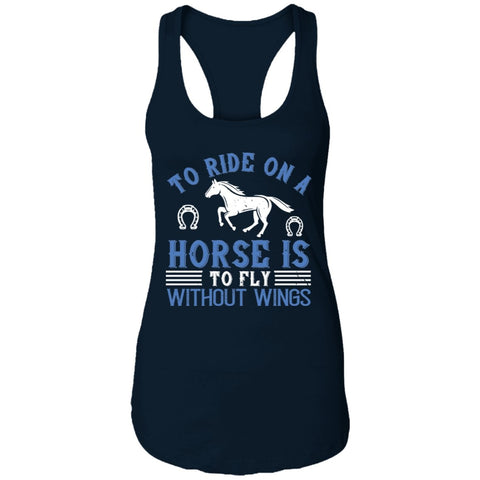 Image of Horse Design Ladies Ideal Racerback Tank - Alexecom.com