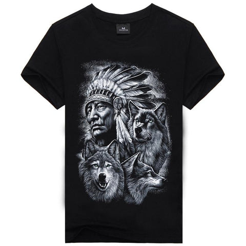 Image of Hot Sale Brand New Fashion Summer Men T-shirt 3d Print Nightmare Tiger Short-Sleeved Casual Tops Tees Men's Plus Size Shirts - Alexecom.com