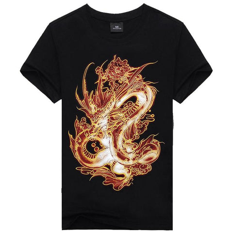 Image of Hot Sale Brand New Fashion Summer Men T-shirt 3d Print Nightmare Tiger Short-Sleeved Casual Tops Tees Men's Plus Size Shirts - Alexecom.com
