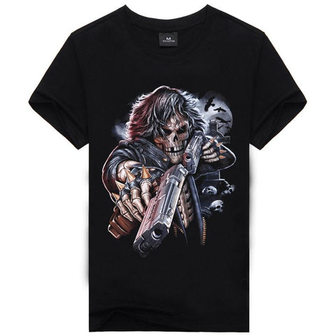 Image of Hot Sale Brand New Fashion Summer Men T-shirt 3d Print Nightmare Tiger Short-Sleeved Casual Tops Tees Men's Plus Size Shirts - Alexecom.com