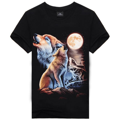 Image of Hot Sale Brand New Fashion Summer Men T-shirt 3d Print Nightmare Tiger Short-Sleeved Casual Tops Tees Men's Plus Size Shirts - Alexecom.com