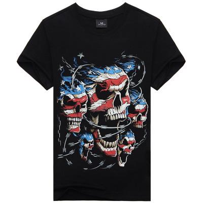 Image of Hot Sale Brand New Fashion Summer Men T-shirt 3d Print Nightmare Tiger Short-Sleeved Casual Tops Tees Men's Plus Size Shirts - Alexecom.com