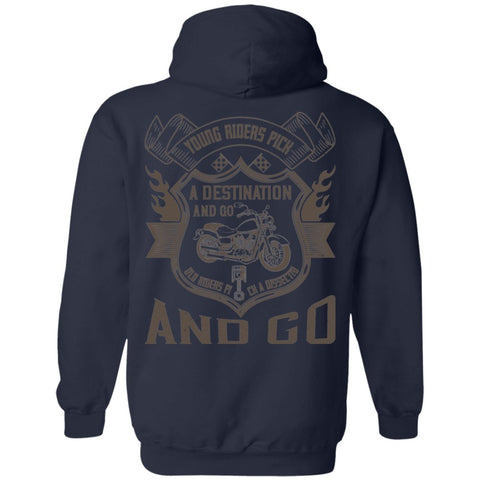 Image of Motorcycle Design Pullover Hoodie - Alexecom.com