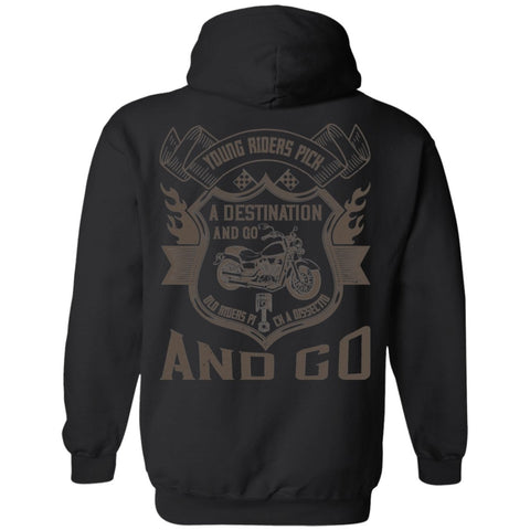 Image of Motorcycle Design Pullover Hoodie - Alexecom.com