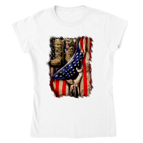Image of Classic Womens Crewneck T-shirt Personalization Click at PERSONALIZE DESIGN BELOW