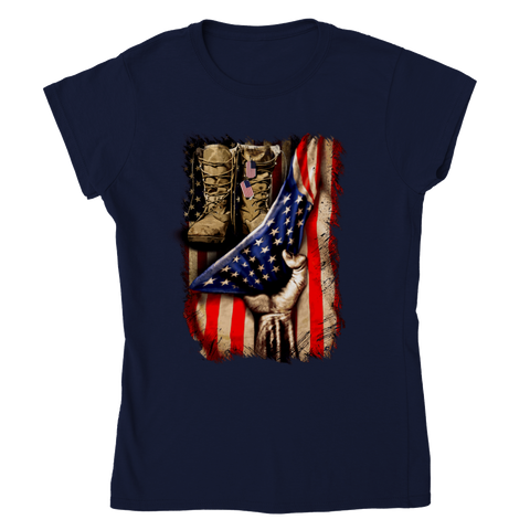 Image of Classic Womens Crewneck T-shirt Personalization Click at PERSONALIZE DESIGN BELOW