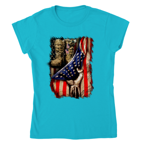 Image of Classic Womens Crewneck T-shirt Personalization Click at PERSONALIZE DESIGN BELOW