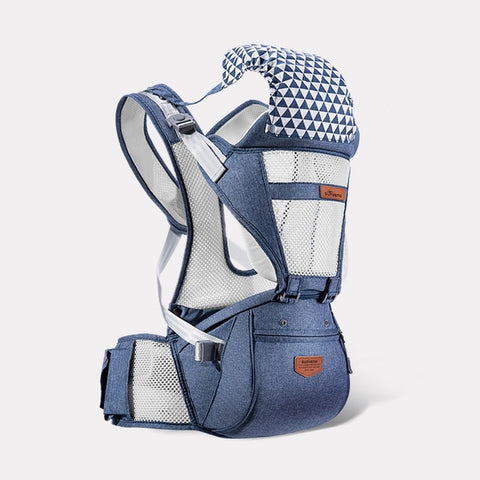 Image of Sunveno Ergonomic Baby Carrier Baby Kangaroo Child Hip Seat Tool Baby Holder Sling Wrap Backpacks Baby Travel Activity Gear