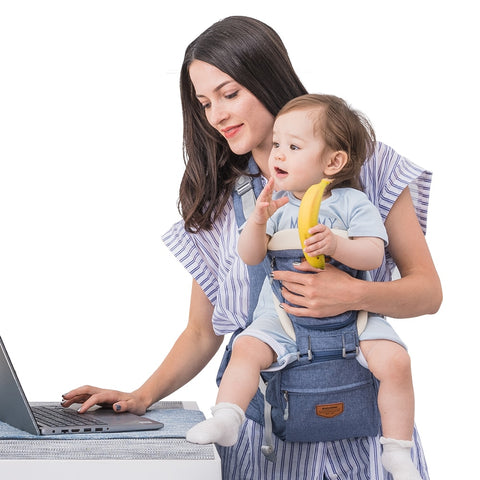 Image of Sunveno Ergonomic Baby Carrier Baby Kangaroo Child Hip Seat Tool Baby Holder Sling Wrap Backpacks Baby Travel Activity Gear