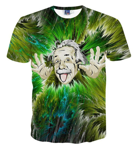 Image of Sprout 3D T-shirt 3D Eins stereo men short sleeved T-shirt couple for summer clothes increase code - Alexecom.com