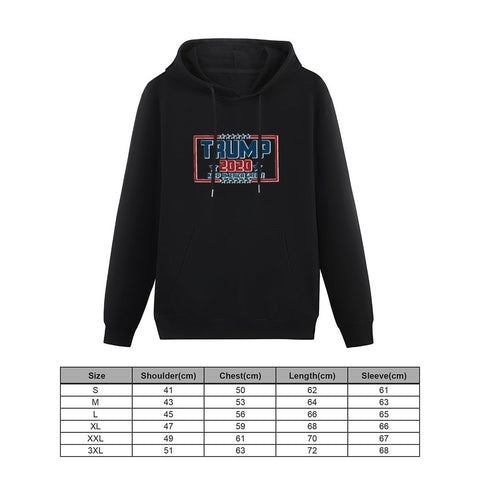 Image of Trump 2020 American Flag Hoodie Front and Back Print Hooded Sweater with Pockets for Women - Alexecom.com