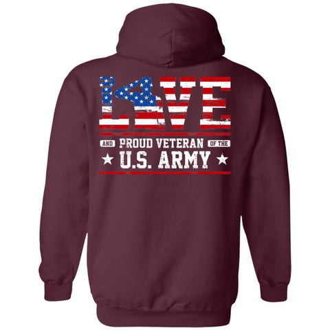 Image of Veteran Design Double Side Printed Pullover Hoodie - Alexecom.com