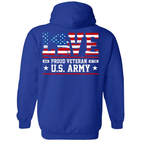 Image of Veteran Design Double Side Printed Pullover Hoodie - Alexecom.com