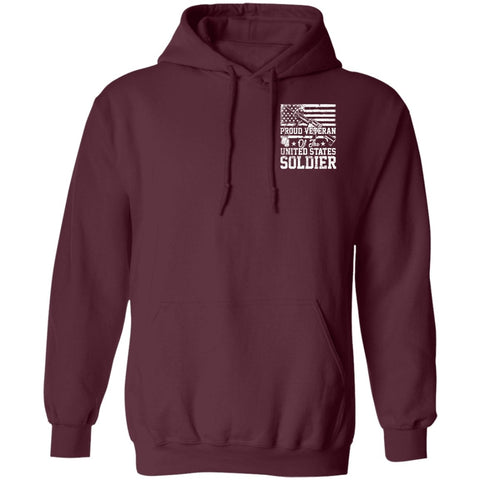 Image of Veteran Design Double Side Printed Pullover Hoodie - Alexecom.com